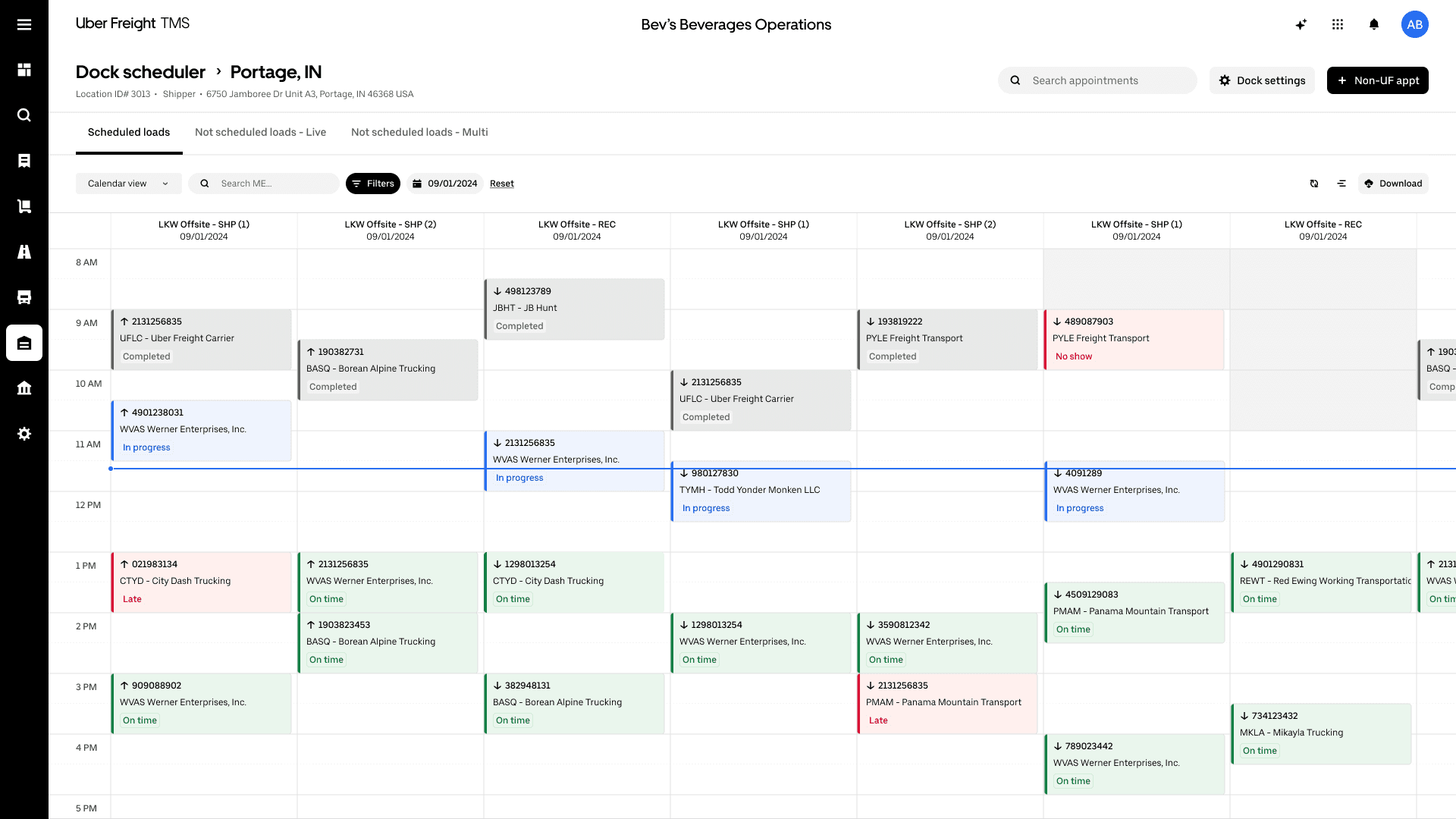 Uber_Freight_TMS_Dock_Scheduler